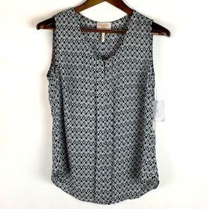 Laundry by Shelli Segal Sleeveless Blouse M NWT